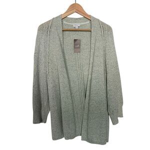 J. Jill Pure Jill Spray-Dyed Cardi in Pistachio Multi Size L